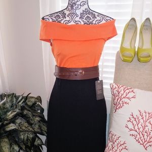 Orange cutout bodysuit New size 10